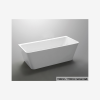 100x100 White Ceramic Carmen back to wall bath